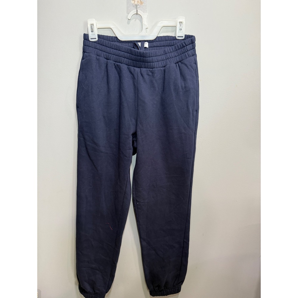 Peloton Studios Navy Blue Jogger Sweatpants Graphic Logo Fleece Mens Medium